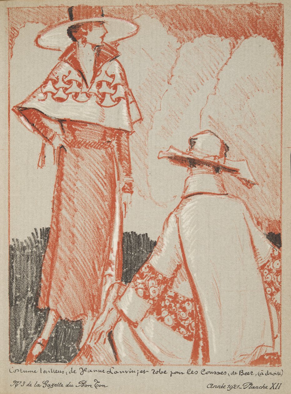 Jeanne Lanvin jne. Fashion Plates -kokoelmasta tekijältä French School