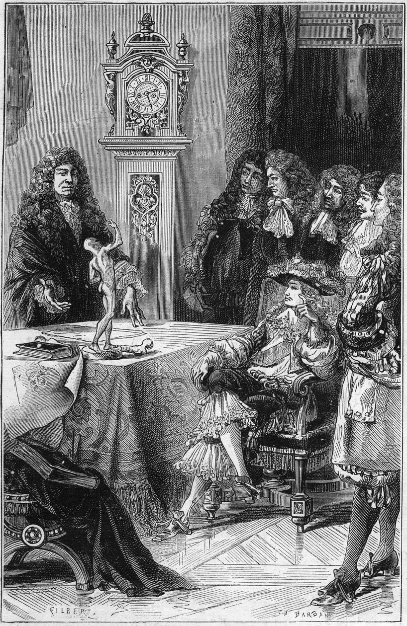 Joseph Guichard (Joseph Guichard) Du Verney (Duverney) (1648-1730) antoi anatomian oppitunnin Burgundin herttualle Ludvig Ranskalle (1682-1712). 1700-luvulla. Kaiverrus vuodelta 1878. tekijältä French School