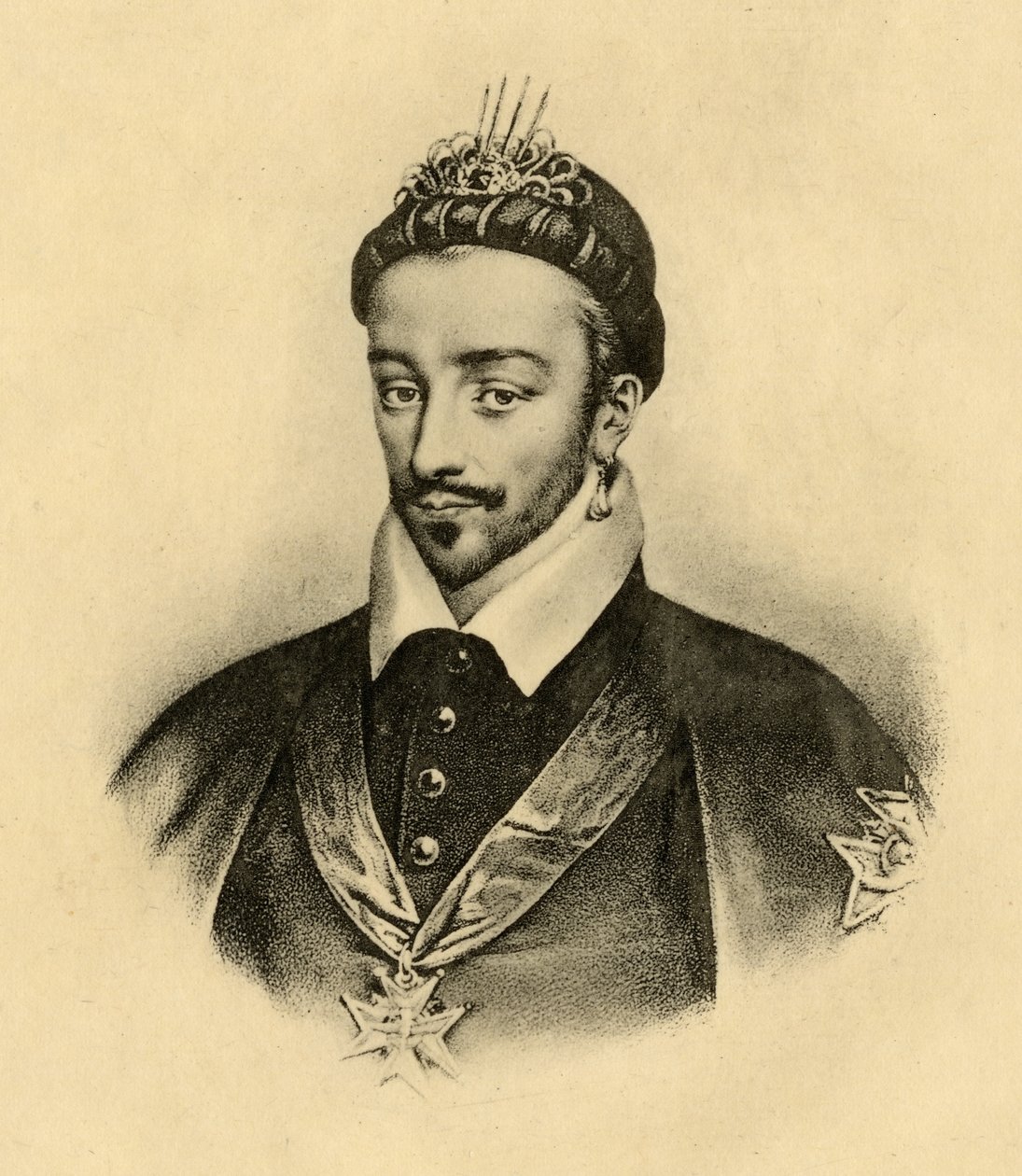 Ranskan kuningas Henri III (1551-89) tekijältä French School
