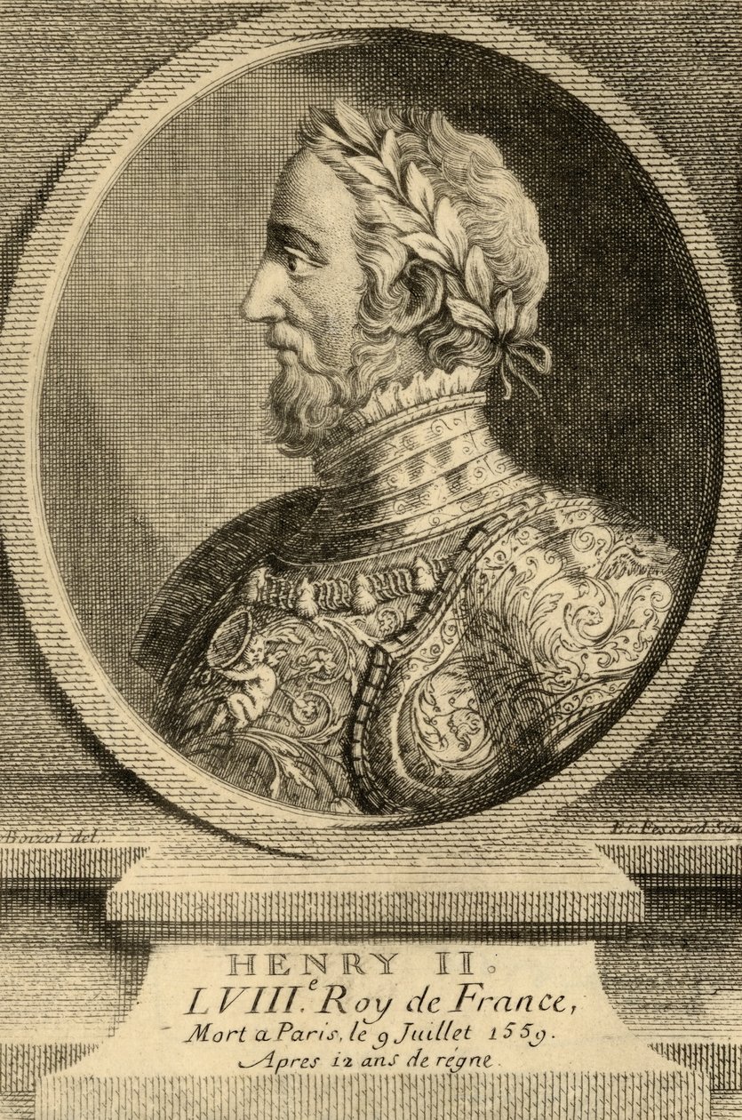 Ranskan kuningas Henrik II (1519-59). tekijältä French School