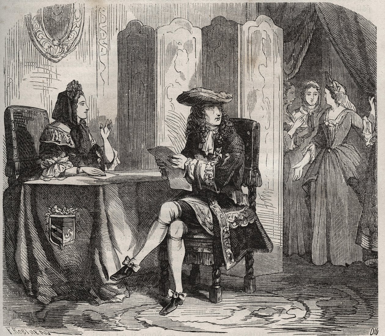Kuningas Ludvig XIV (1638-1715) ja hänen vaimonsa Maintenonin markiisi (Francoise d