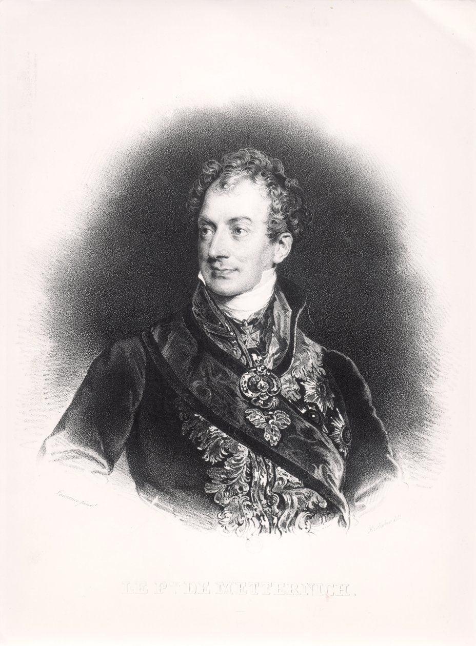 Klemens Wenzel Nepomuk Lothar (1773-1859) Metternich-Winneburgin prinssi, n. 1815 tekijältä French School