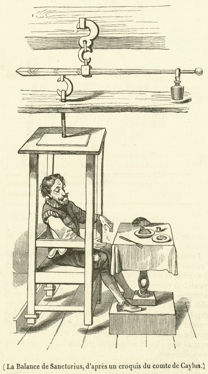 La Balance de Sanctorius (kaiverrus) tekijältä French School