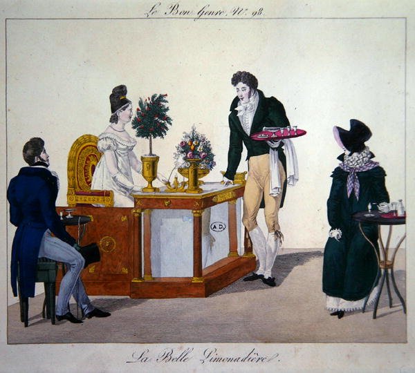 "La Belle Limonadiere", kuvitus "Le Bon Genre" tekijältä French School