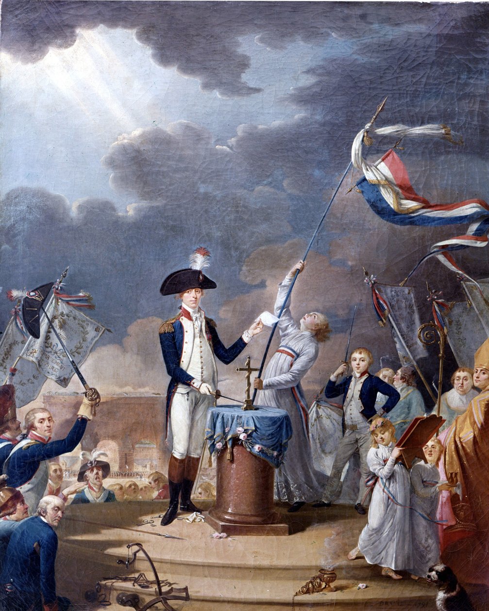 La Fayette (Lafayette) vannoi virkavalan federaatiopäivänä 19. heinäkuuta tekijältä French School