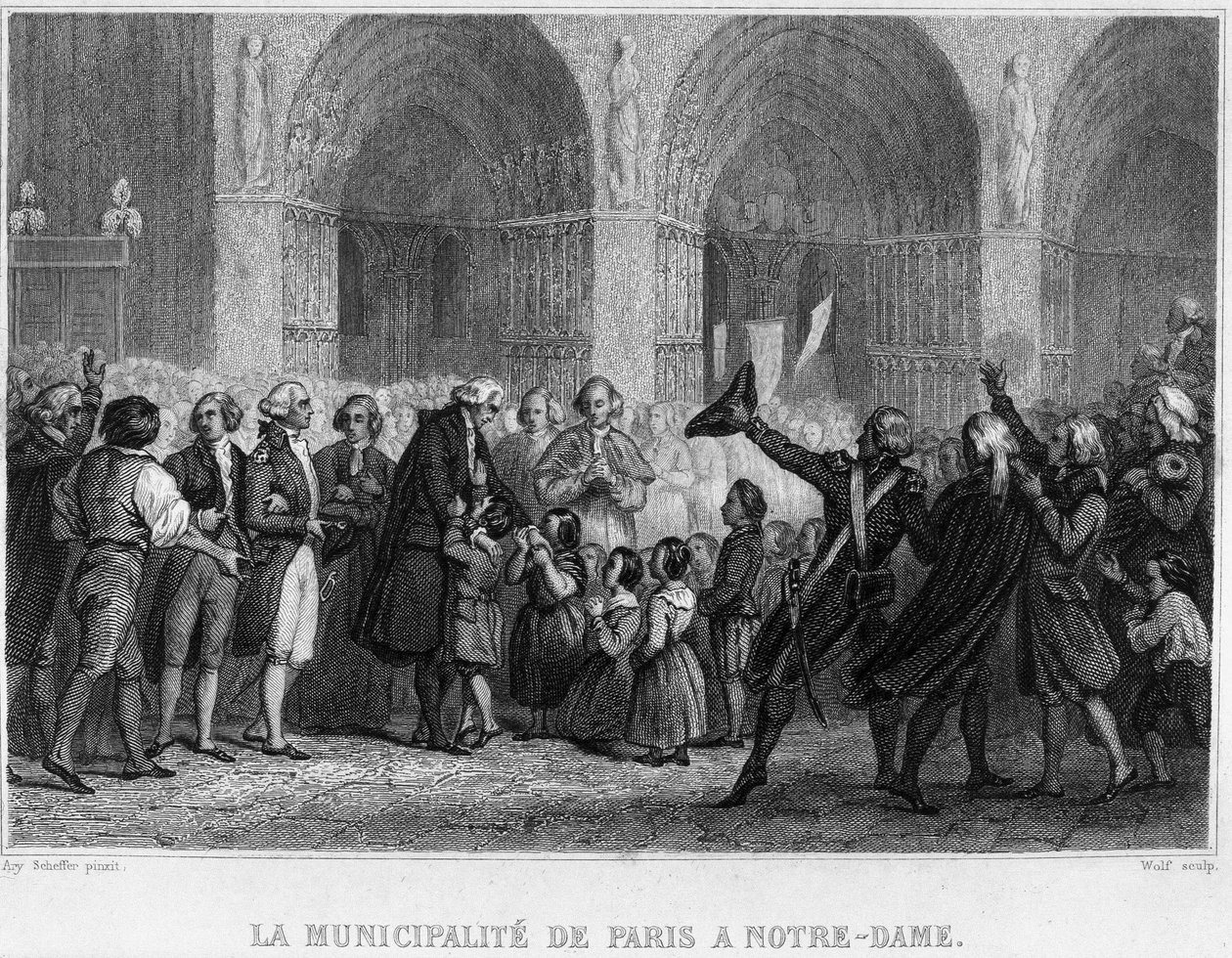 Pariisin kunta Notre-Damessa - Thiersin "Ranskan vallankumouksessa". 1800-luvulla tekijältä French School