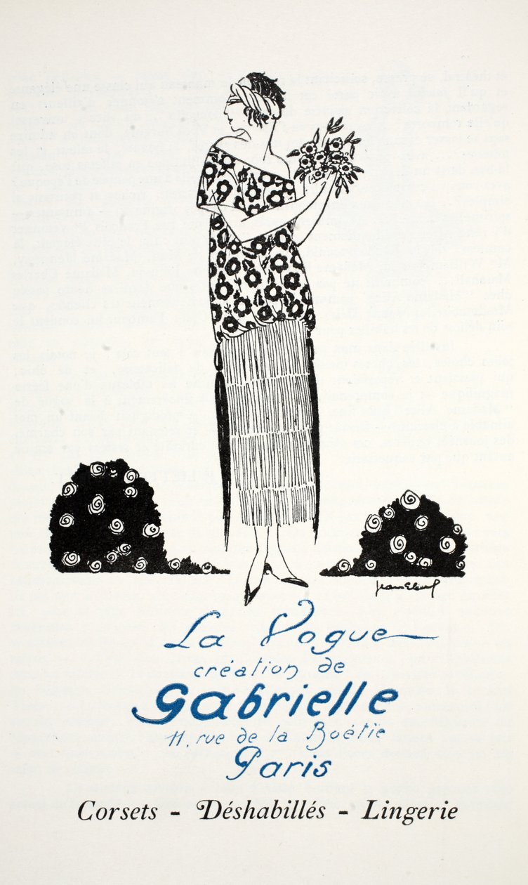 Gabriellen luoma La Vogue (stensiiliprintti) tekijältä French School