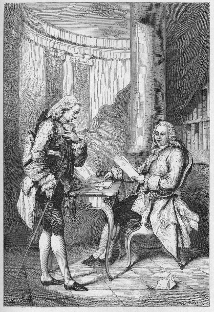 La demission de Turgot 1776 - Ludvig XVI (1754-1793), Ranskan kuningas, ja Anne Robert Jacques Turgot (1727-1781) - Turgot