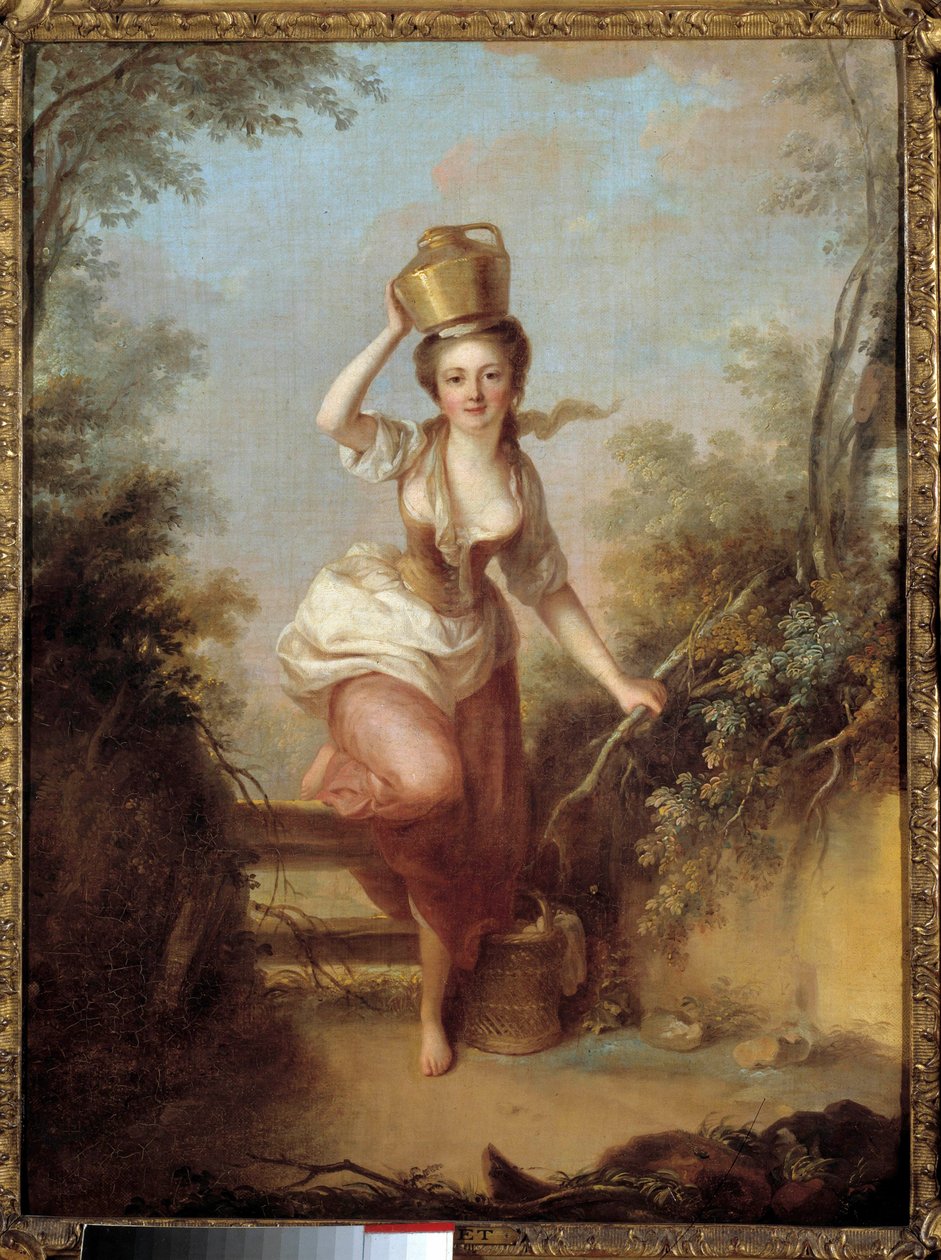 La laitiere Peinture de Huet (1700-luku). 1700-luvun Musee Cognacq Jay, Pariisi tekijältä French School