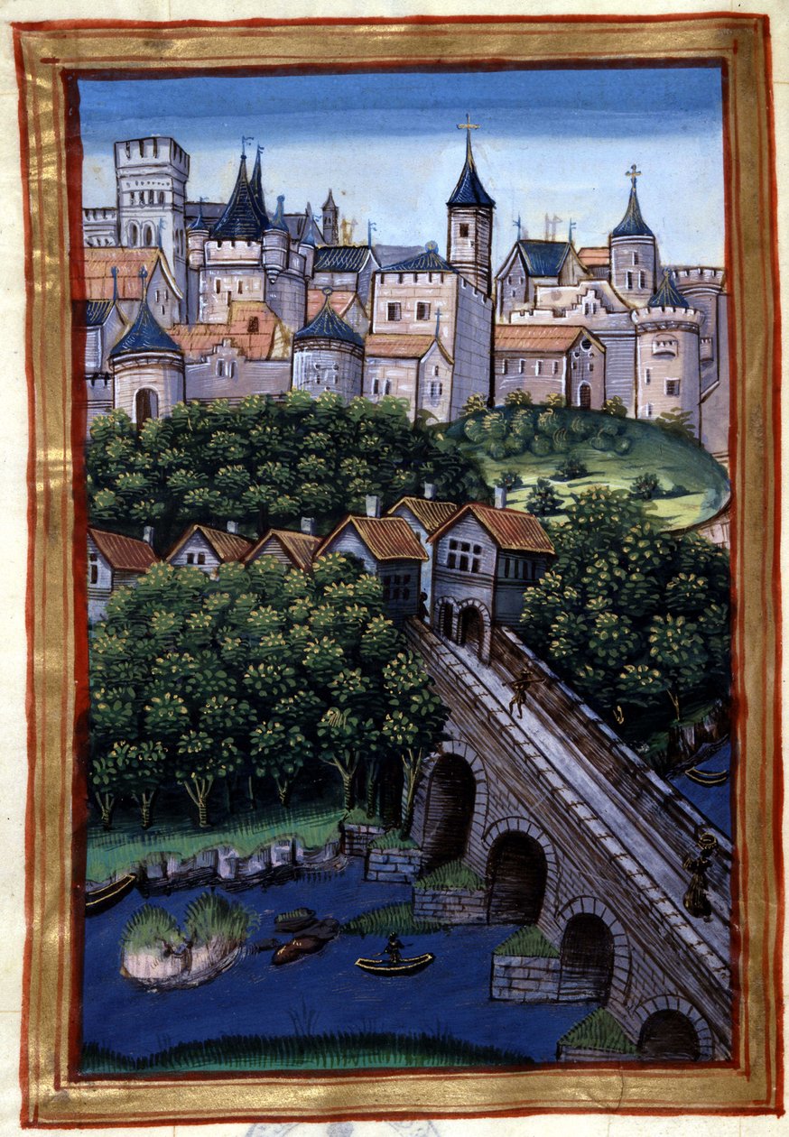 La ville de Lyon - Simphorian-Champierin "" Roman de Palamus, tarina leijonasta" tekijältä French School