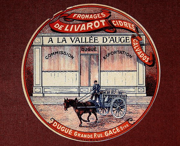 Livarotin juuston etiketti "A la Vallee d