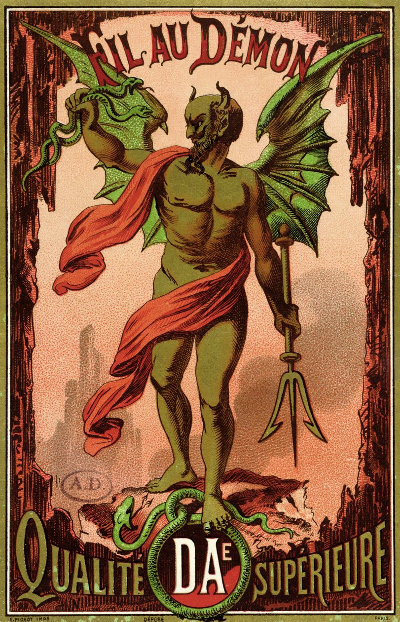 Tarra Fil au Demon -ompelulangalle, n. 1880-90 tekijältä French School