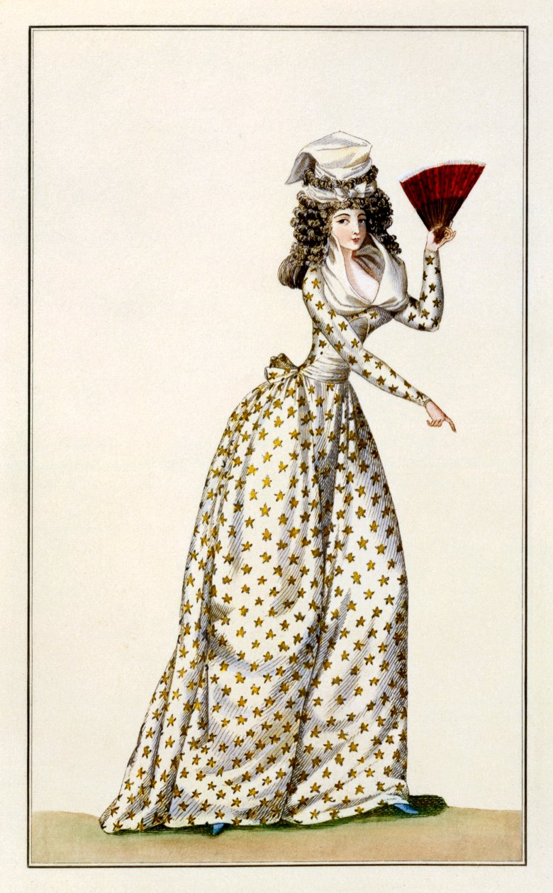 Ladies Robe Etoile, Journal of Fashion and Taste, 1791 tekijältä French School