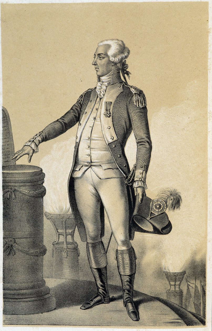 Lafayette (Lafayette) - Albert Maurinin "Ranskan vallankumouksen historiallisessa galleriassa" tekijältä French School