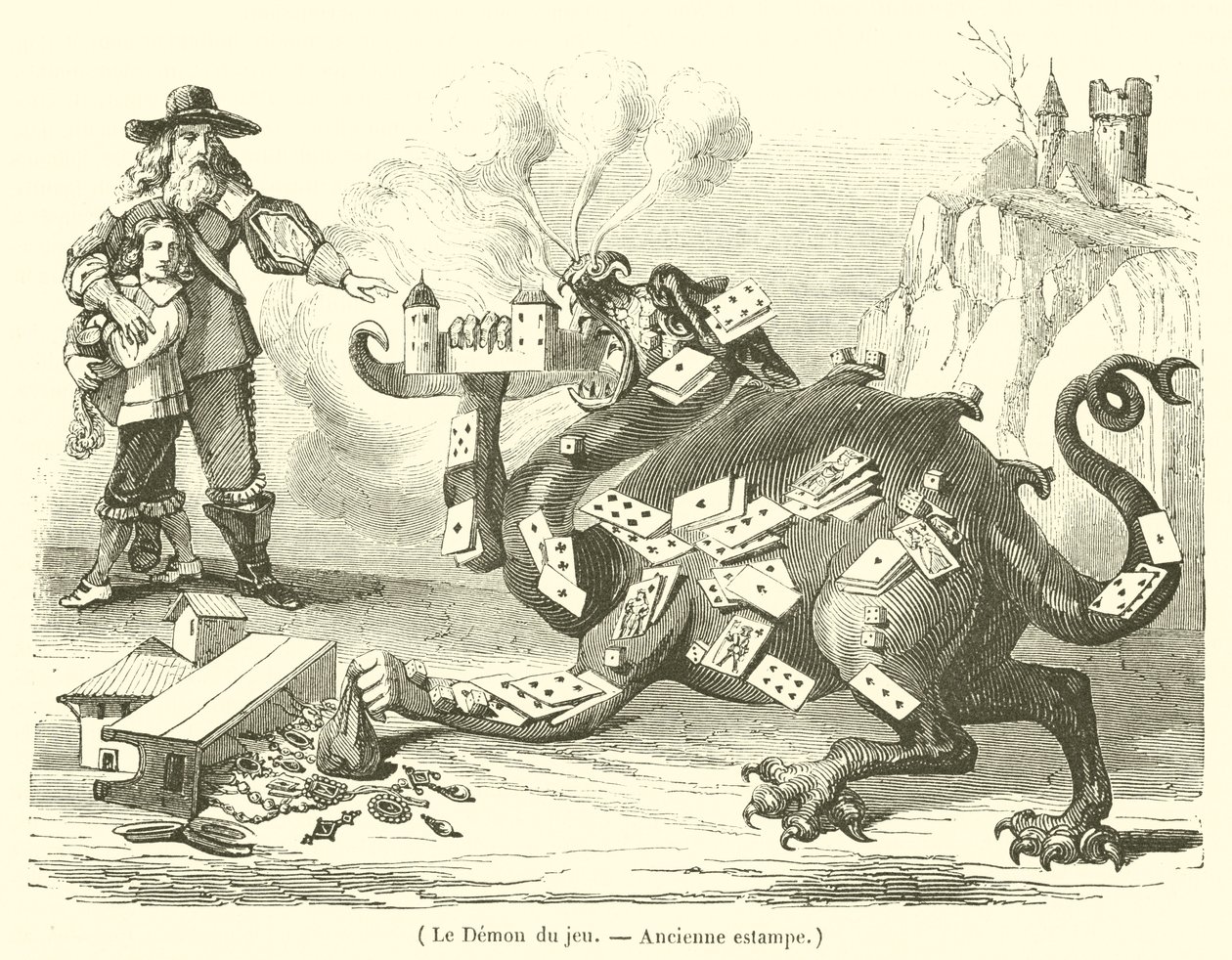 Le Demon du jeu (kaiverrus) tekijältä French School