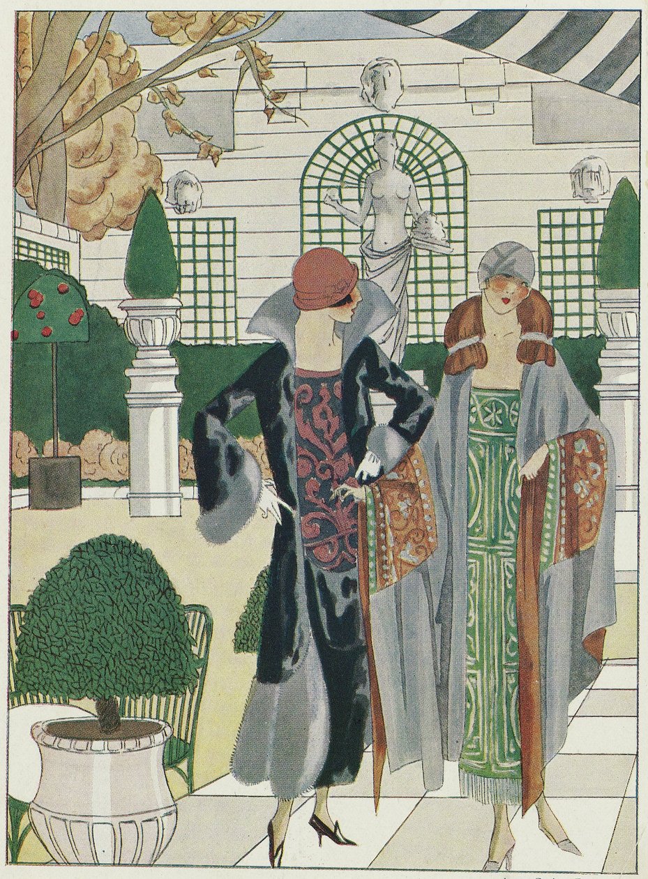 Talvipuutarha Ritzissä, Art-Gout-Beaute, 1920-luvun julkaisu (värilitra). tekijältä French School