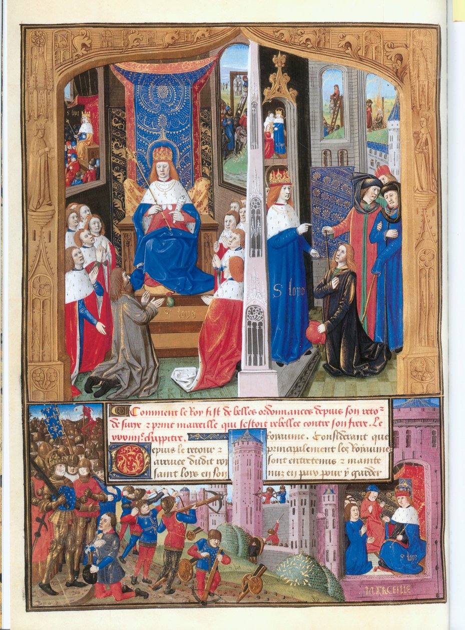 Le Livre des faits Monseigneur Saint Louis (Pyhän Ludvigin kirja) tekijältä French School