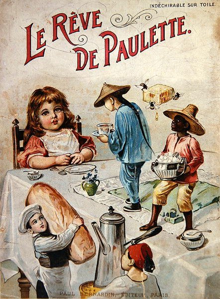 "Le Reve de Paulette", n. 1900 (väri litho) tekijältä French School