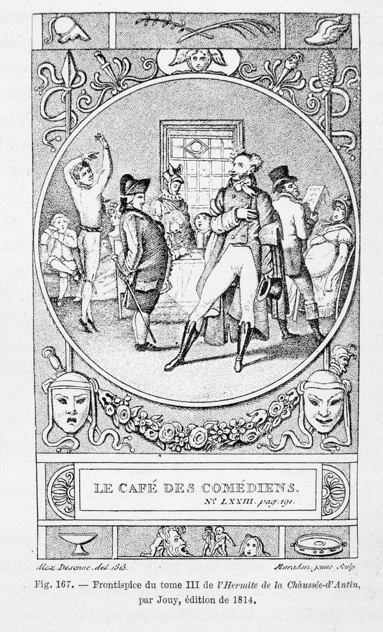 Le cafe des Comediens, Jouyn teoksen "L