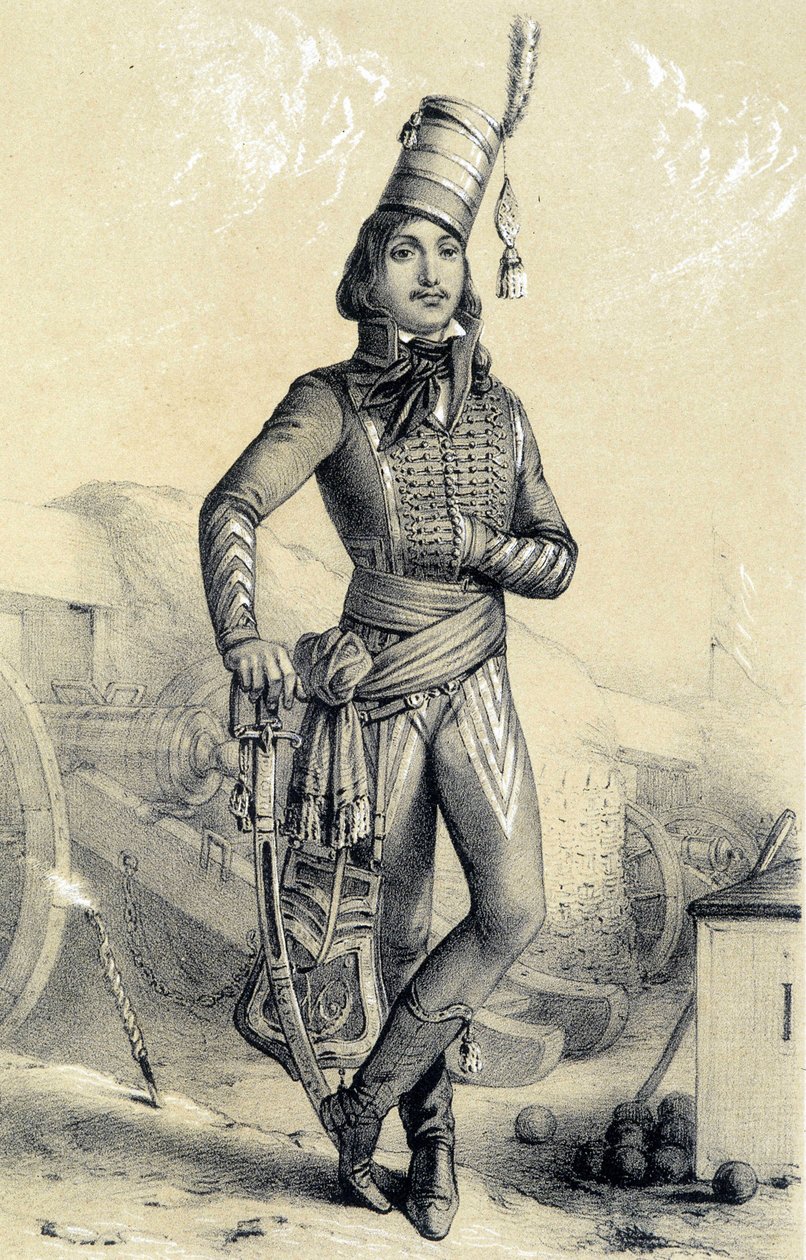 Kenraali Marceau - Albert Maurinin teoksessa "Galerie historique de la Revolution francaise". tekijältä French School