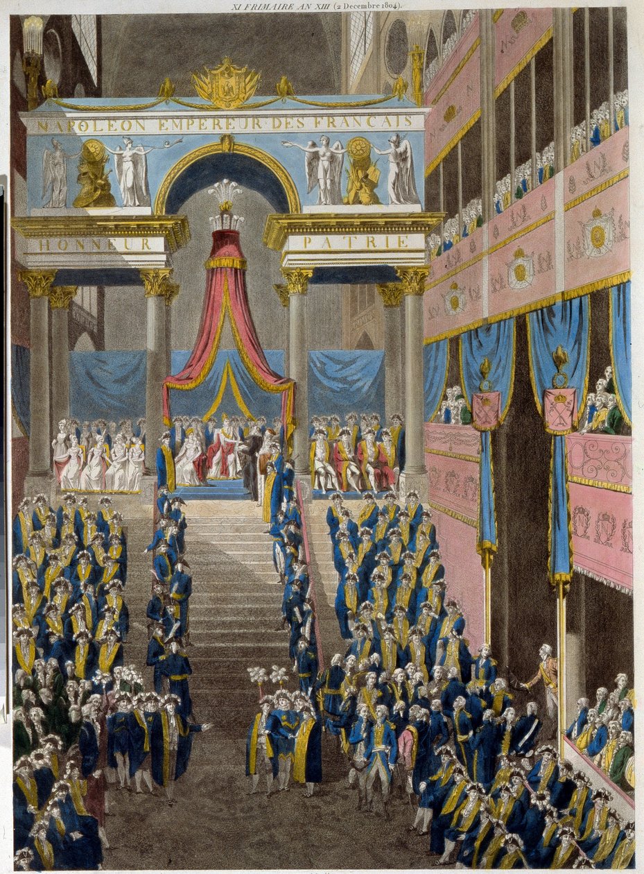 Napoleonin kruunajaiset (1769-1821), 2. joulukuuta 1804. (Napoleonin kruunajaiset 2. joulukuuta tekijältä French School