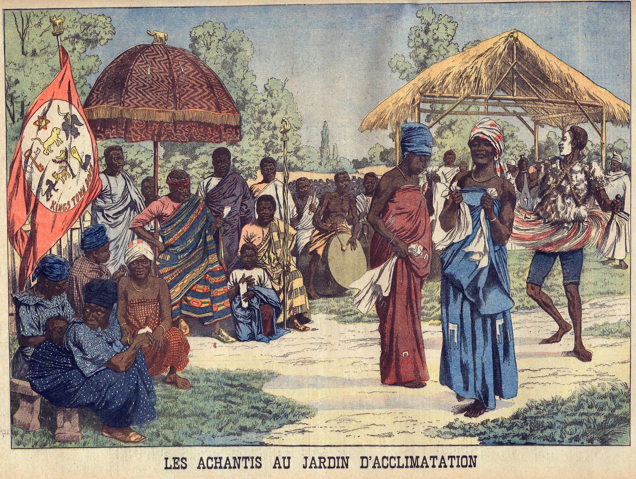 Ghanan Ashantis (Achanti tai Asante) Jardin d