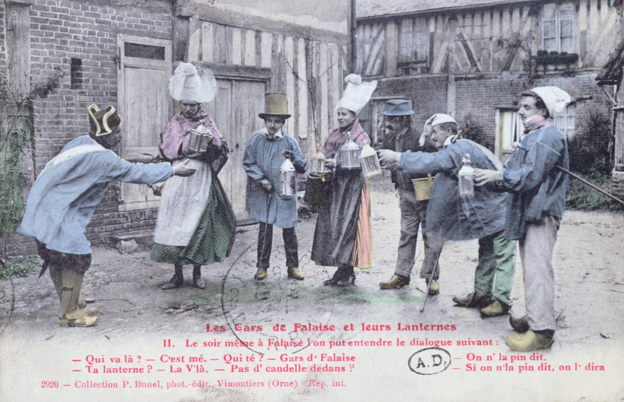 The Cliff Guys and their Lanterns, n. 1910 (kuvan jälkeen) tekijältä French School