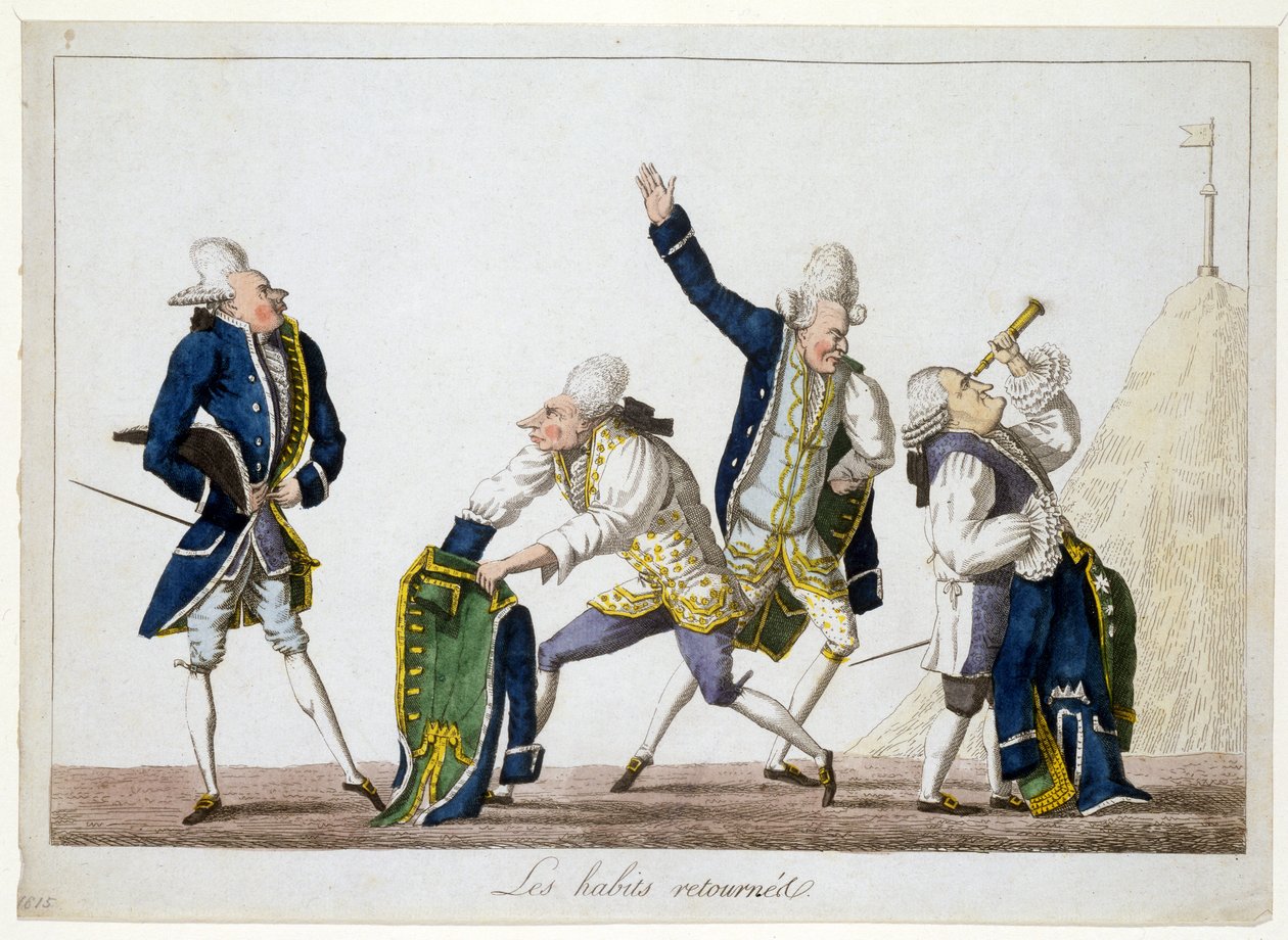 The Returned Habits, n. 1815 (käsinvärinen kaiverrus) tekijältä French School