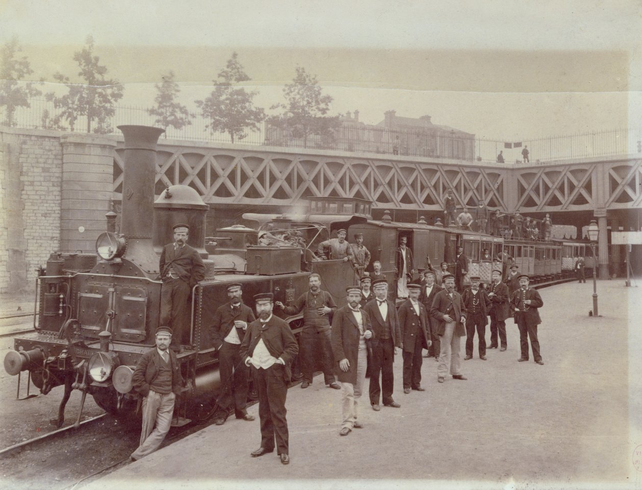 CAIL-veturi, rakennettu n. 1866-67, Pont de Courcellesissa, Pariisissa, n. 1867 tekijältä French School