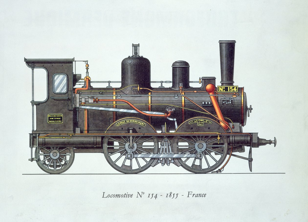 Veturi nro 154, 1855 tekijältä French School
