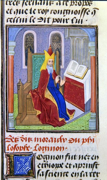 Lomnon, Histoire des Philosophes, 1400-luvun loppu (vellum) tekijältä French School