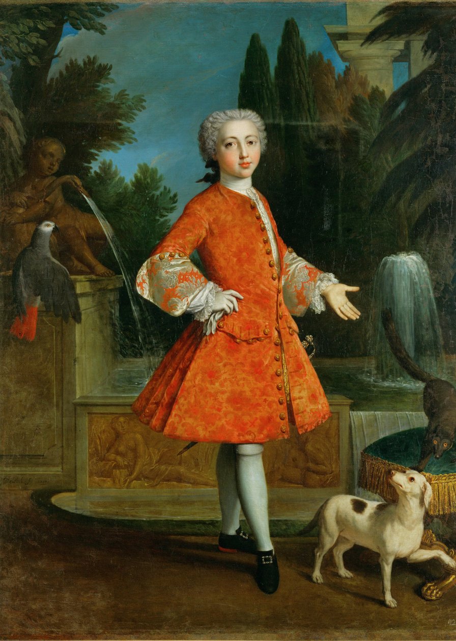 Louis-Philippe, Orléansin herttua poikana, Duc de ... (maalaus kankaalle) tekijältä French School