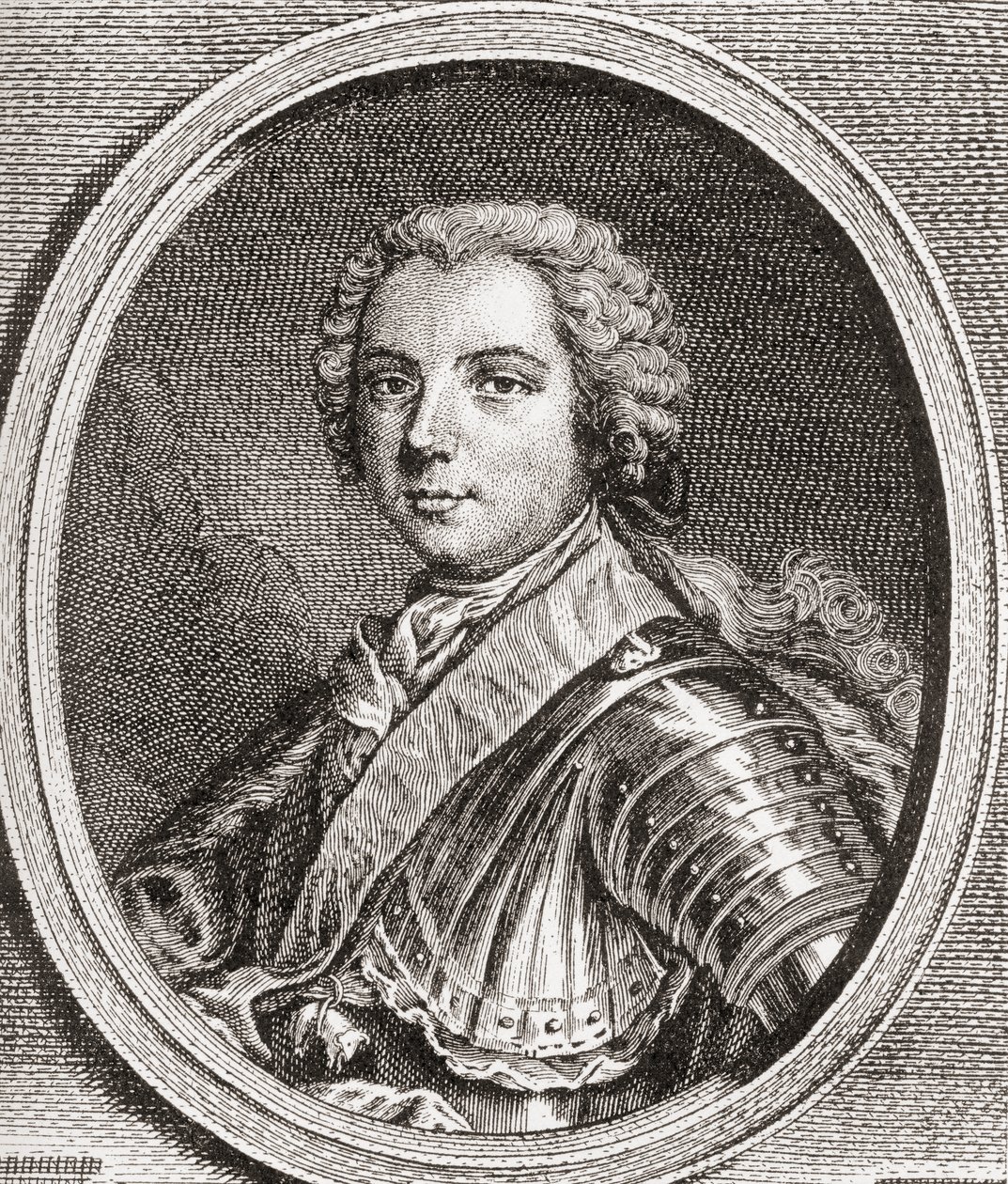 Ludvig, Ranskan Dauphin, 1729 1765. Kuningas Ludvig XV:n ainoa elossa oleva poika. Kohdasta Les Heures Libres, julkaistu 1908. tekijältä French School