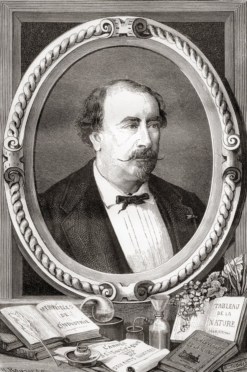 Louis Figuier, ranskalainen tiedemies ja kirjailija, Les Merveilles de la Science, pub.1870 tekijältä French School