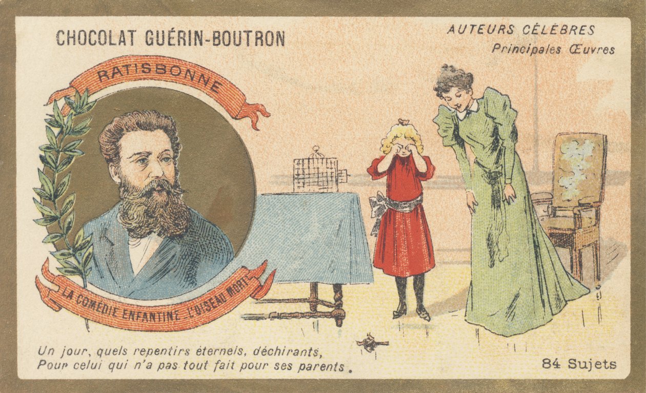 Louis Gustave Fortune Regensbonne (1827-1900), ranskalainen kirjailija, kirjailija "La comedie enfantine - L