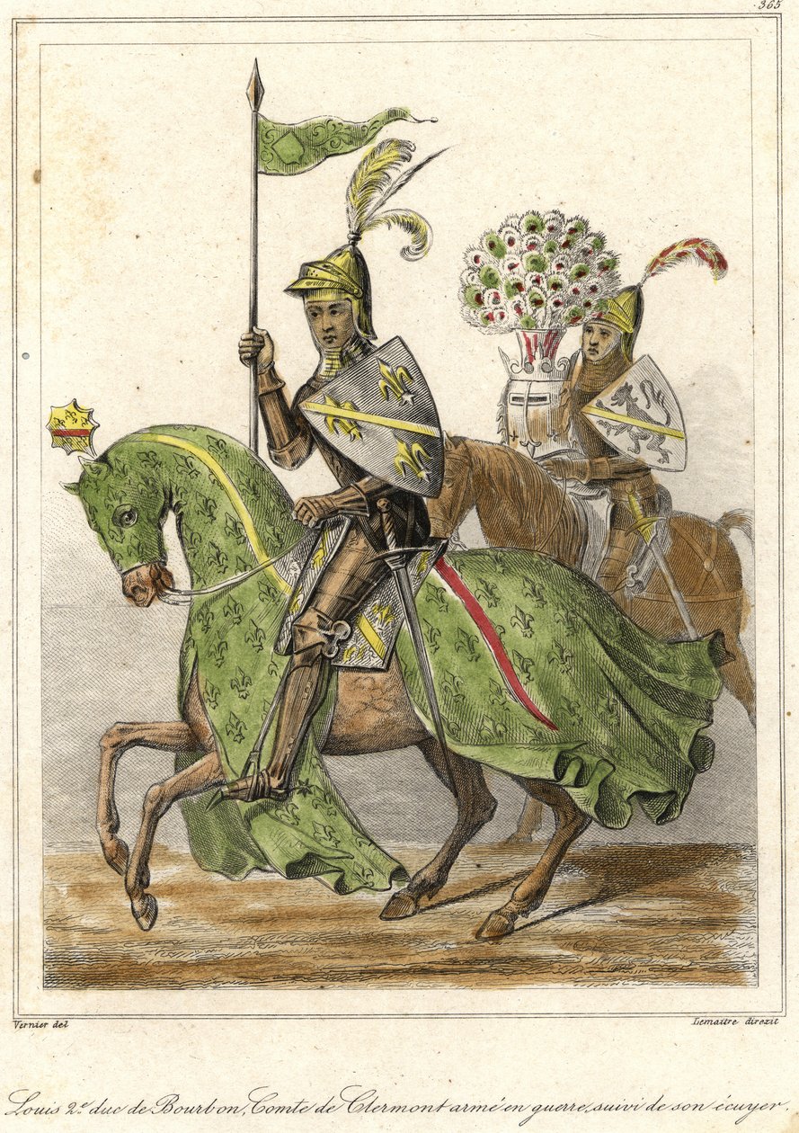 Ludvig II, jota kutsuttiin hyväksi (1337 - 1410), Bourbonin herttua (1356), Clermontin kreivi. tekijältä French School
