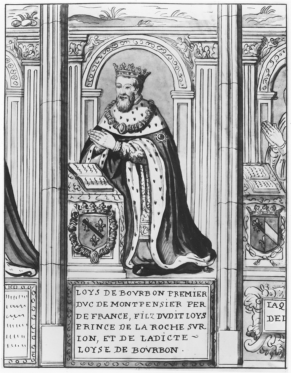 Ludvig II Bourbon, Montpensierin herttua (jäseniä) tekijältä French School