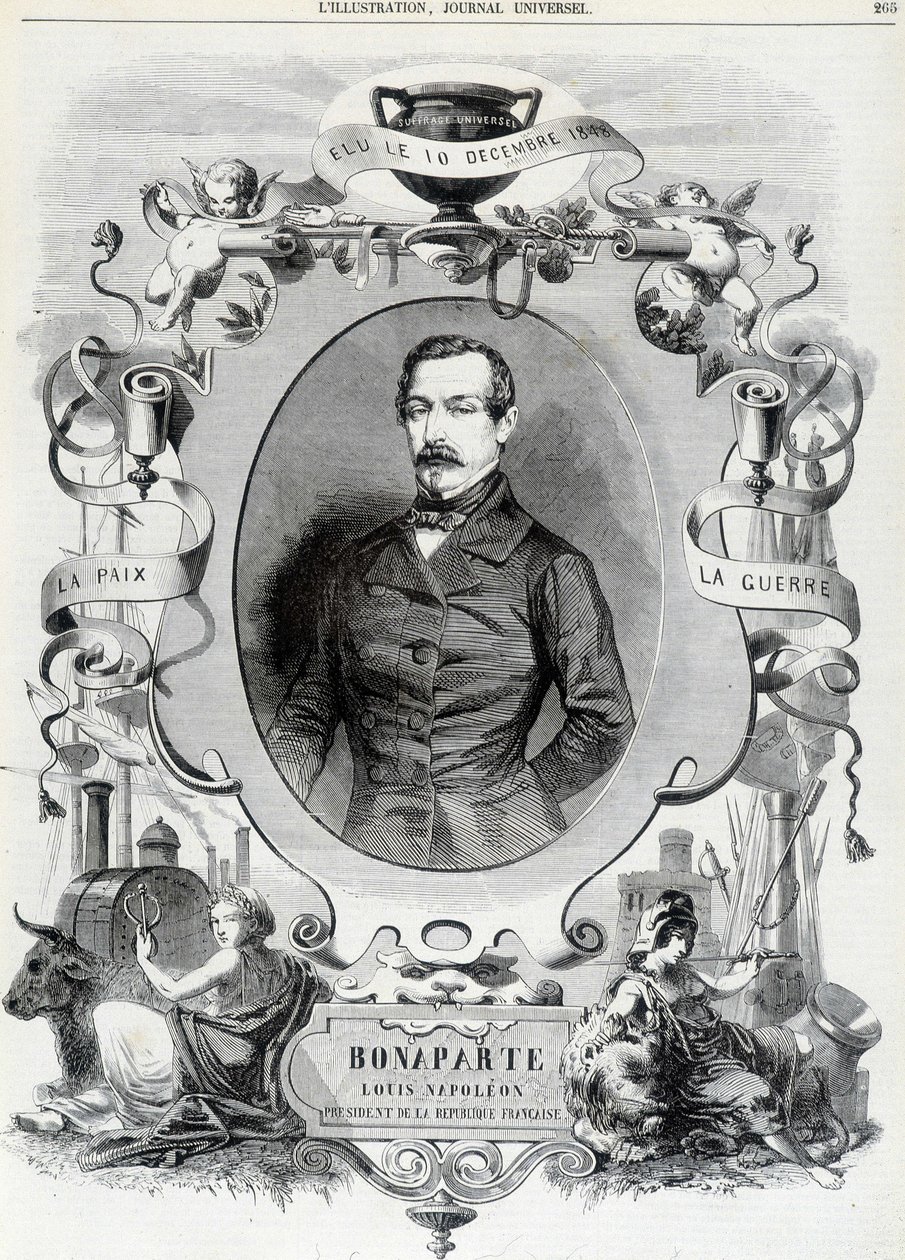 Louis Napoleon Bonaparte (Louis-Napoleon III), Ranskan tasavallan presidentti - Ill. tekijältä French School
