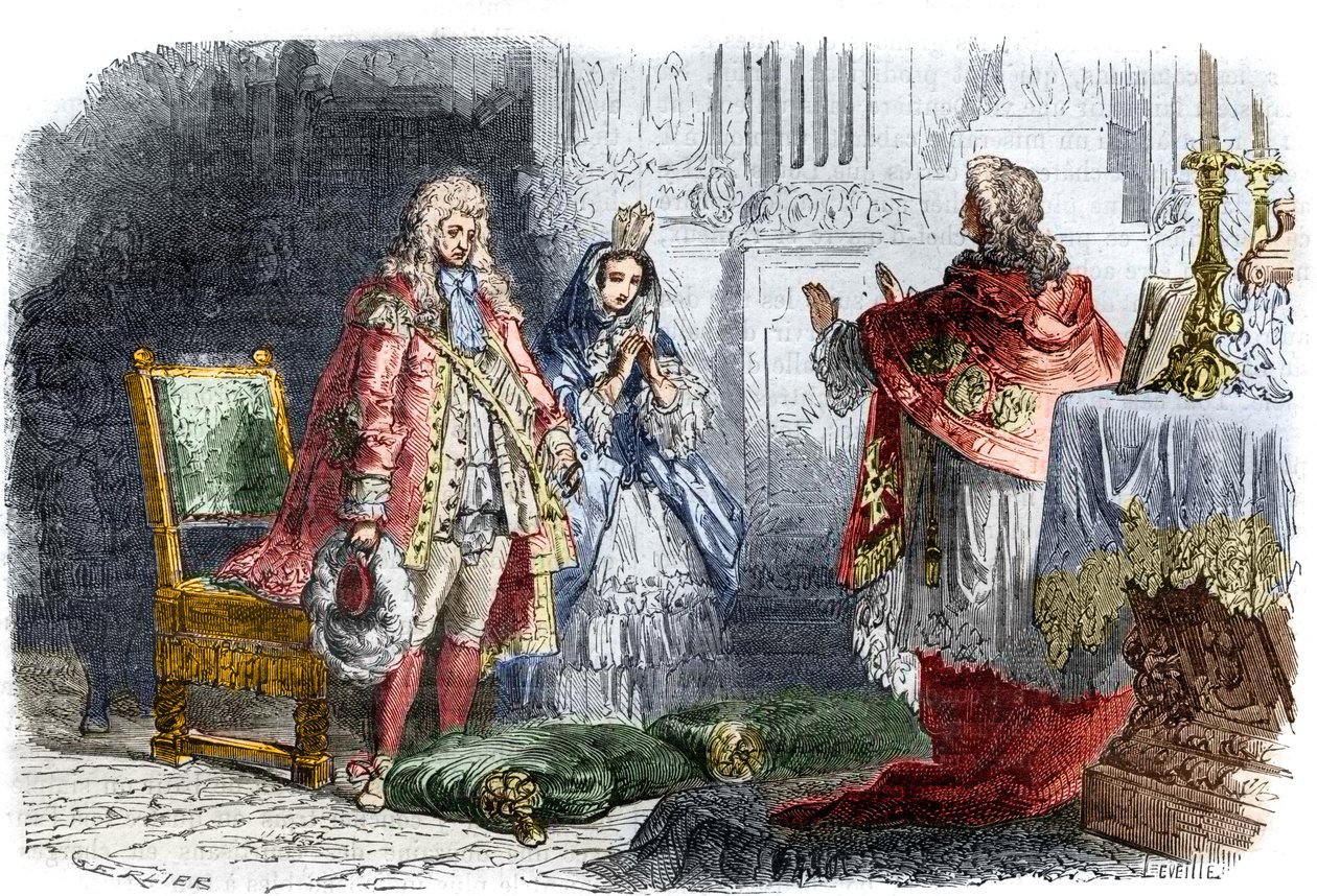 Louis XIV menee naimisiin Francoise d:n kanssa? Aubigne, markiisi de Maintenon (talvi 1683/84) - Kuningas Ludvig XIV:n (1638-1715) ja Francoise d
