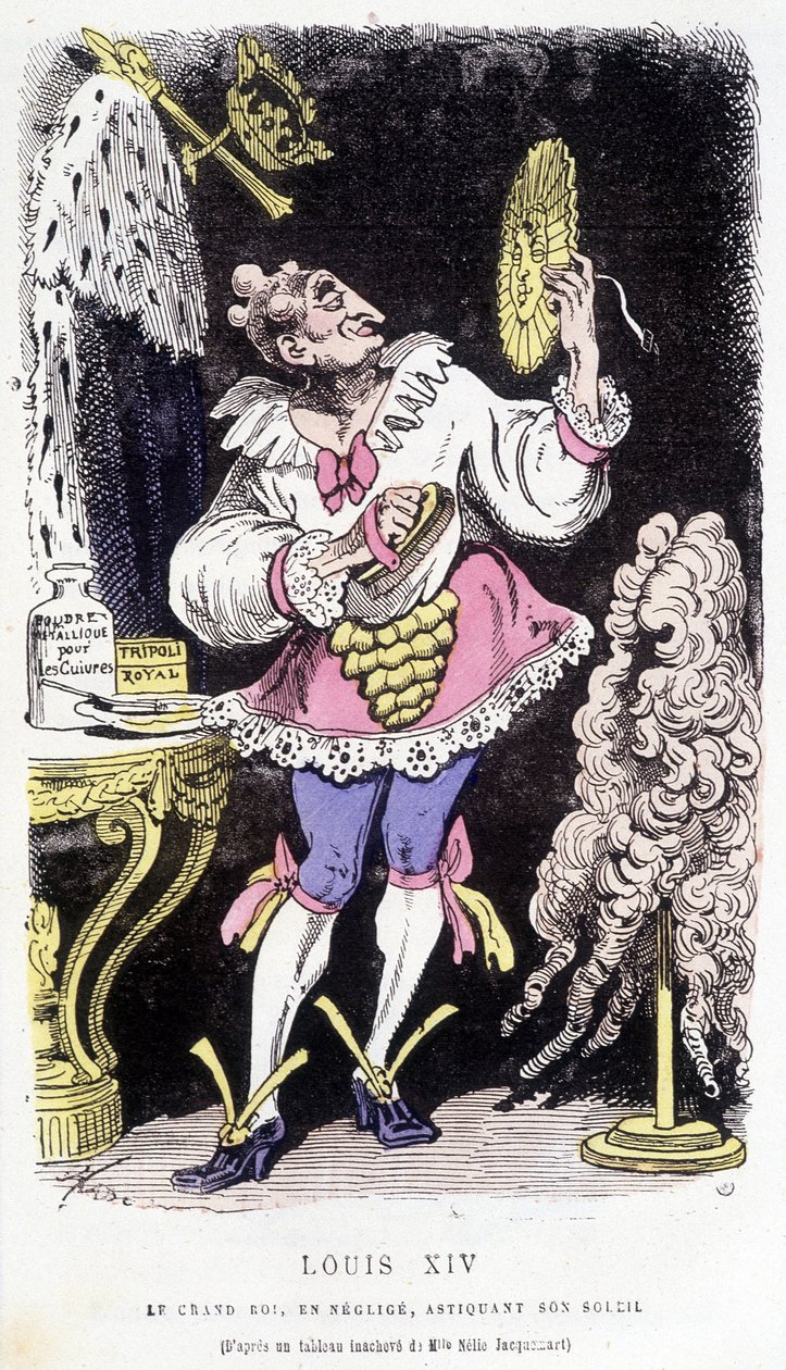 Ludvig XIV: suuri kuningas, laiminlyöty, aistii aurinkoaan - Touchatoutin "" Histoire de France Tintamarresque" -kirjassa tekijältä French School
