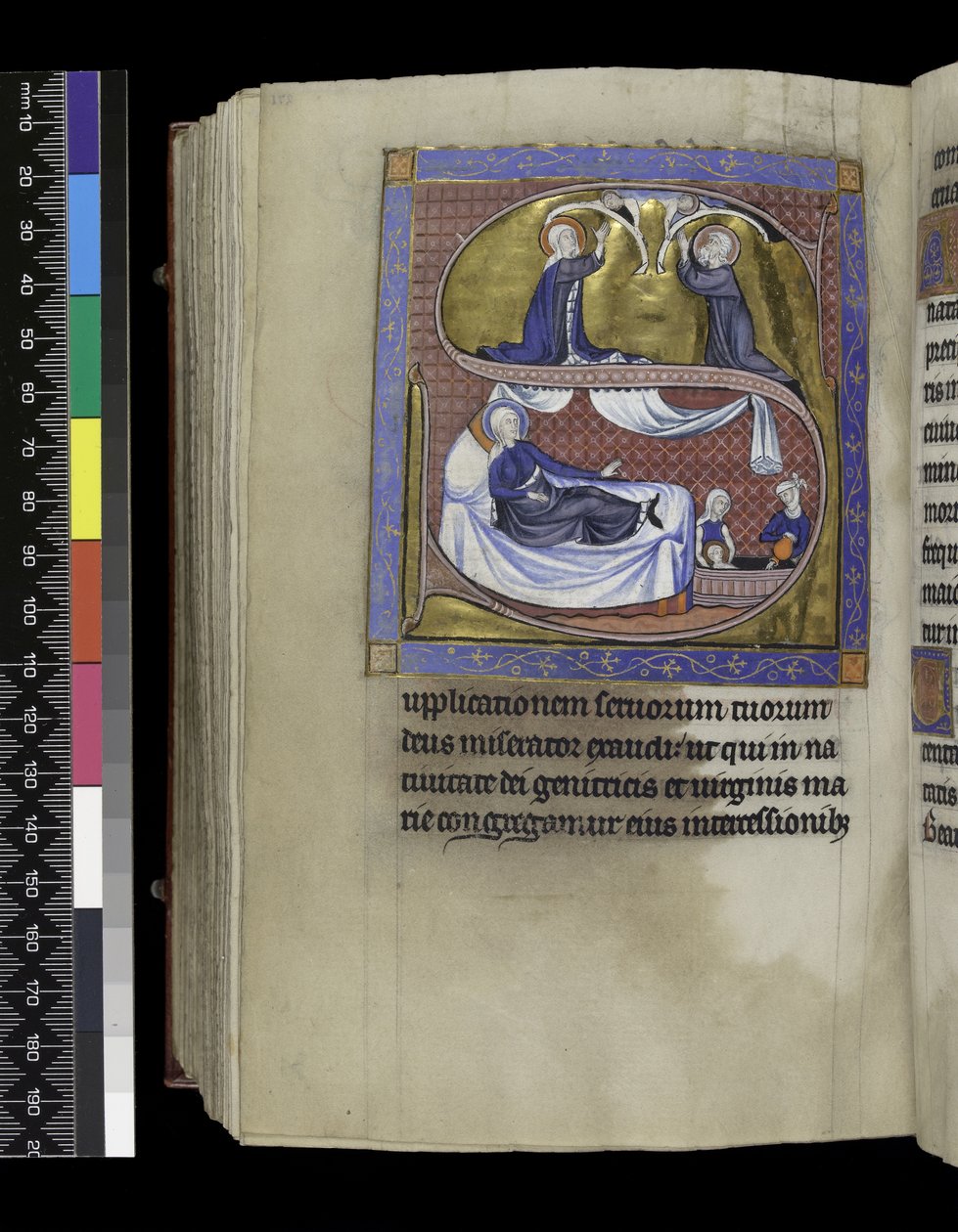 MS 300 f.271v, Kerää, saarnat ja oppitunnit Neitsyen syntymää varten, Ranskalaisen Isabellan psalteri ja Hours, Paris, n.1265-70 tekijältä French School