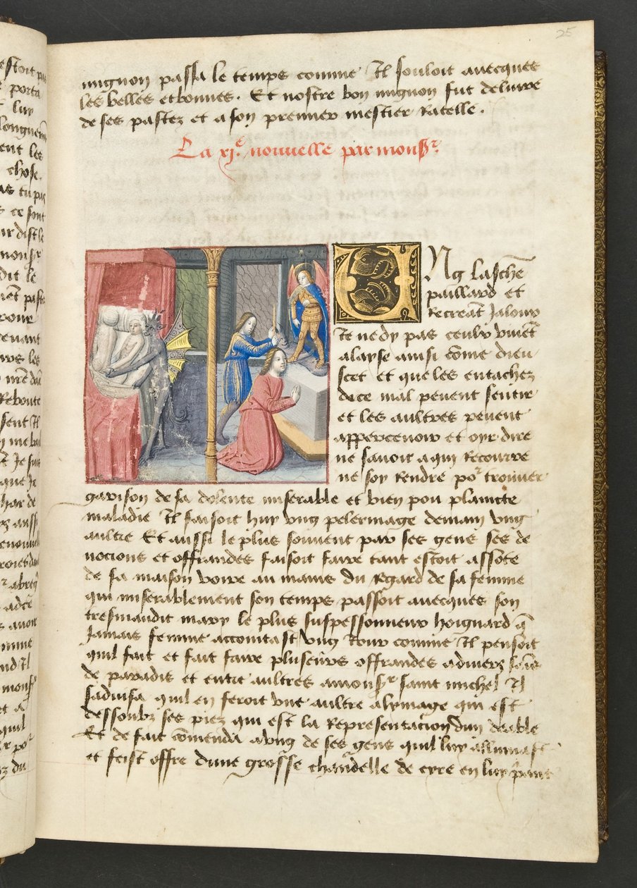 MS Hunter 252 025r sivu sadasta uudesta uutisesta, c.1461-62 tekijältä French School