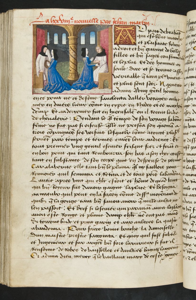 MS Hunter 252 165v sivu Cent Nouvelles Nouvellesista, n. 1461-62 tekijältä French School