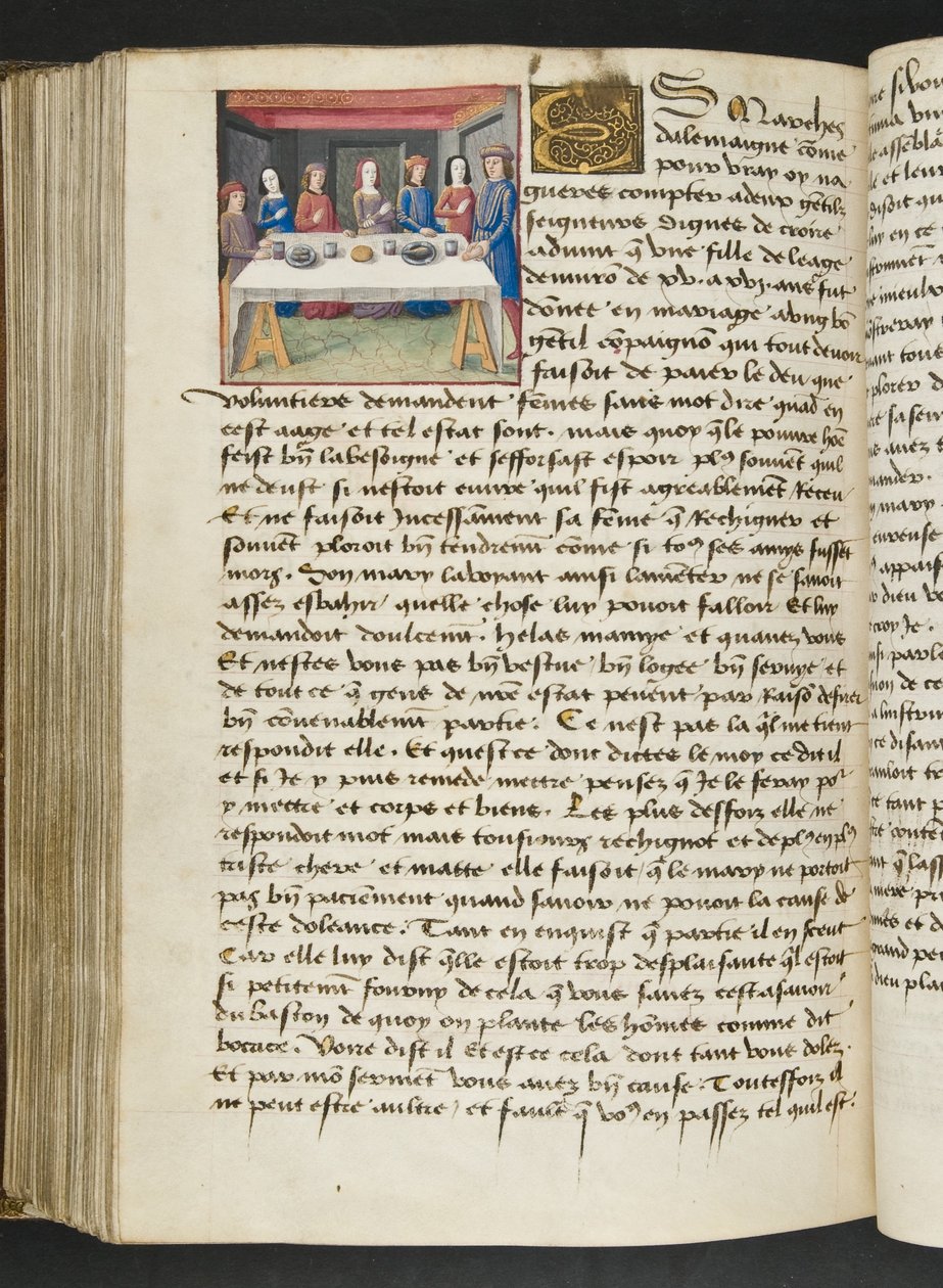 MS Hunter 252 168v sivu Cent Nouvelles Nouvelles, n. 1461-62 tekijältä French School