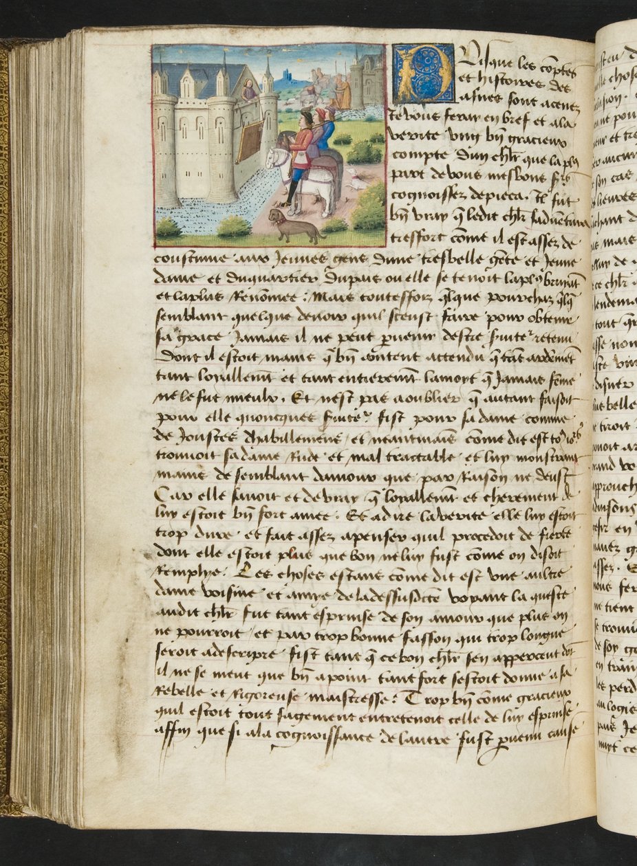 MS Hunter 252 169v sivu Cent Nouvelles Nouvellesista, n. 1461-62 tekijältä French School