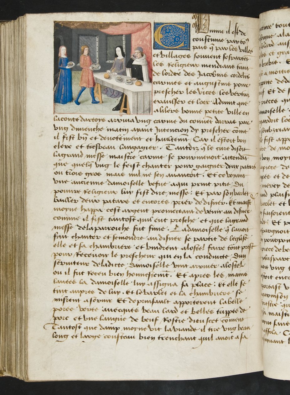 MS Hunter 252 173v sivu Cent Nouvelles Nouvellesista, n. 1461-62 tekijältä French School