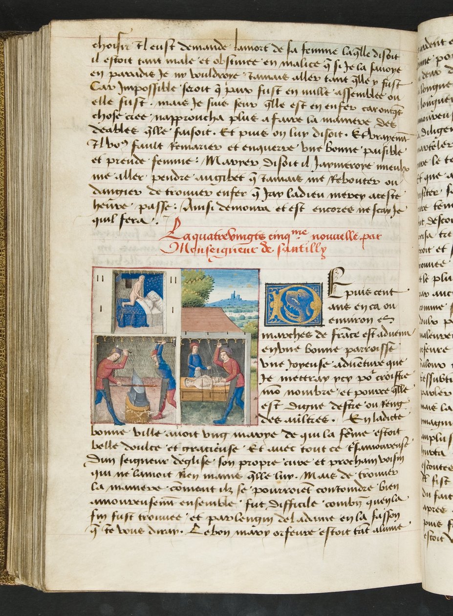 MS Hunter 252 175v sivu Cent Nouvelles Nouvellesista, n. 1461-62 tekijältä French School