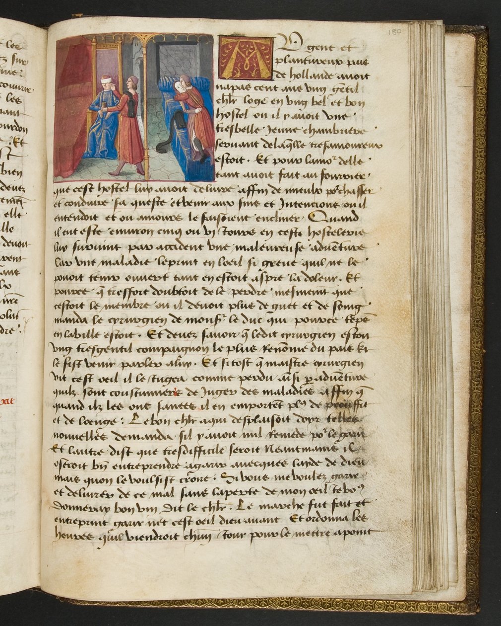 MS Hunter 252 180r sivu sadasta uudesta uutisesta, c.1461-62 tekijältä French School