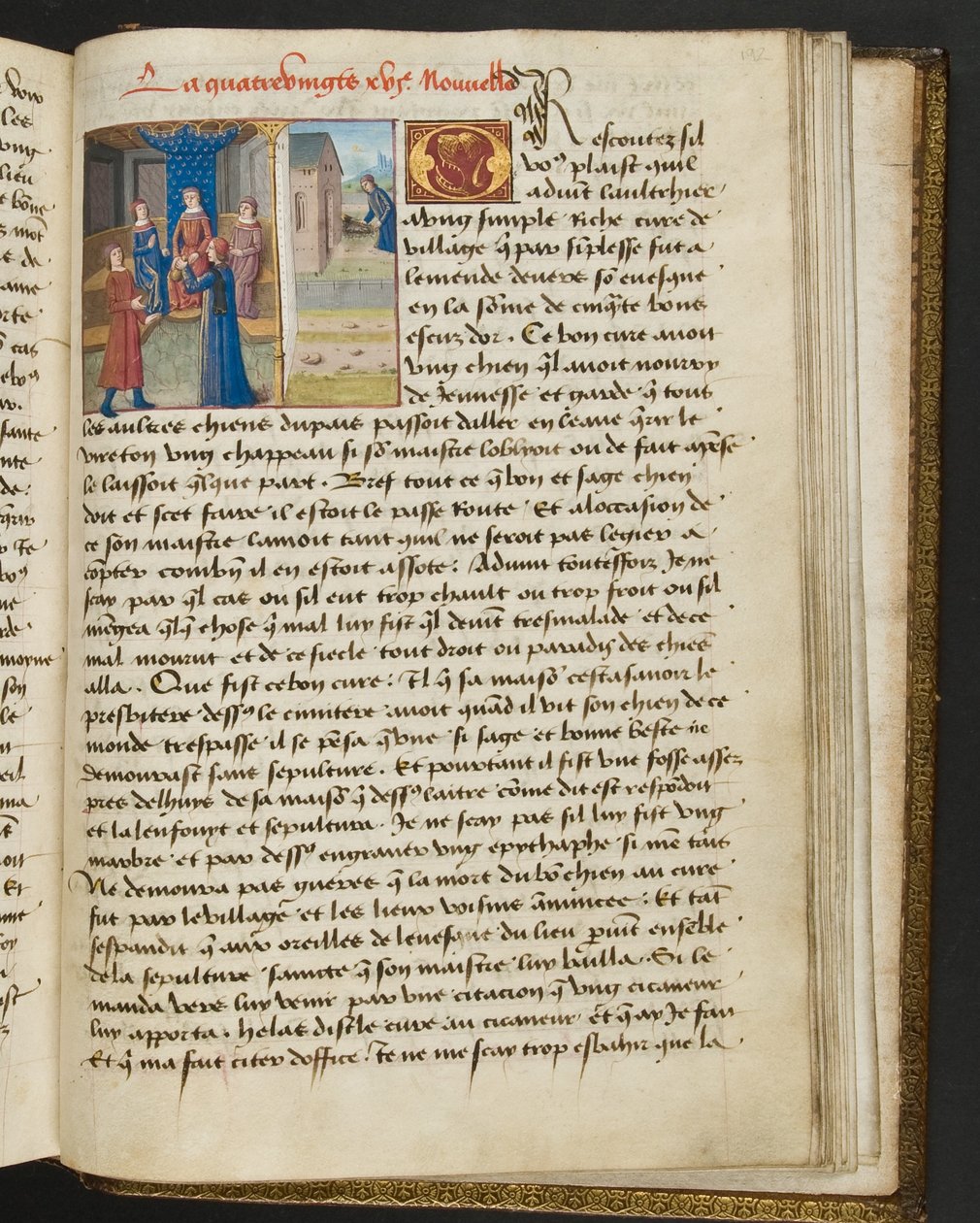 MS Hunter 252 192r sivu sadasta uudesta uutisesta, c.1461-62 tekijältä French School