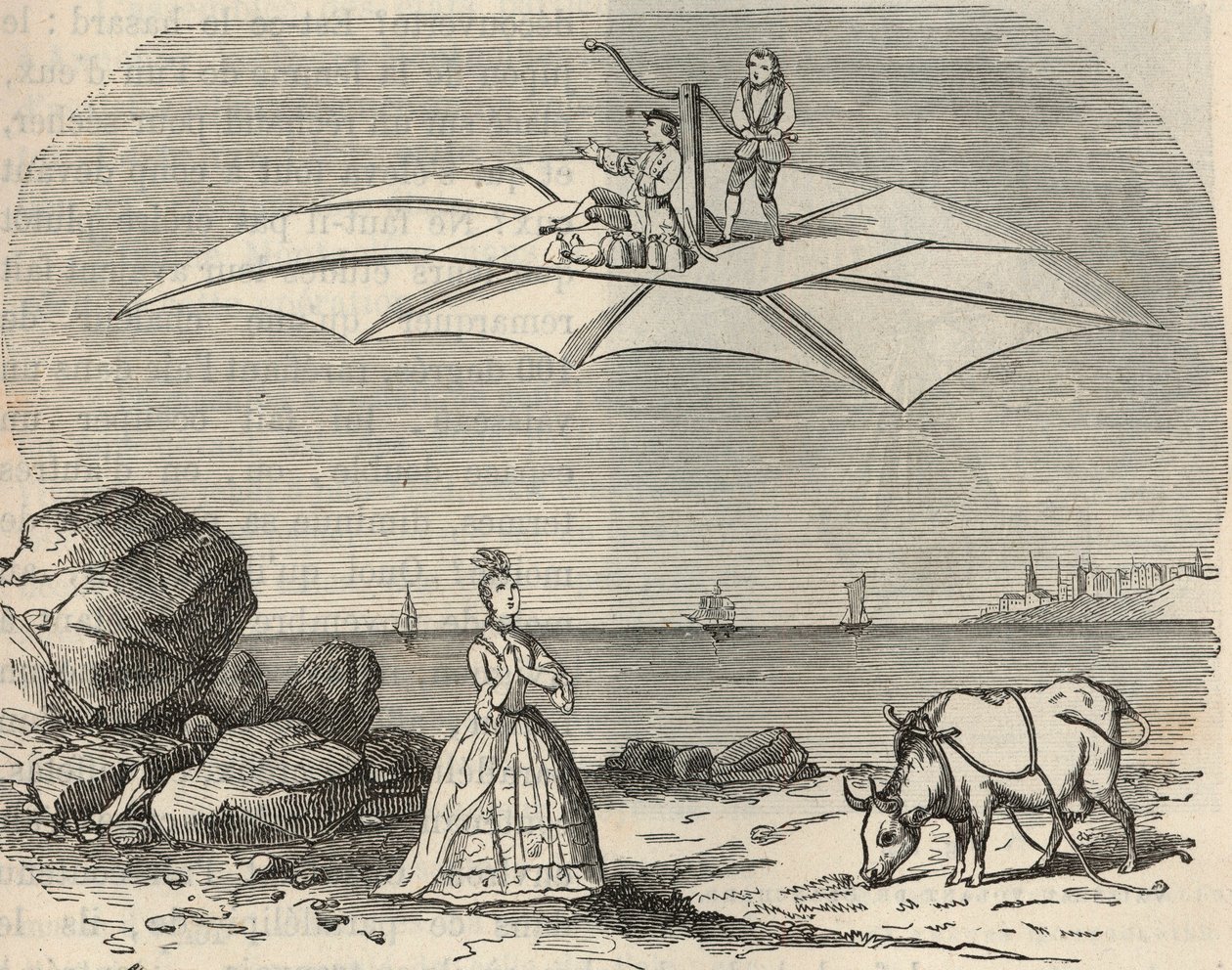 Samuel Musgraven (1732-1780) kone (liukukone) Kaiverrus "" Tieteet kaikkien käytettävissä - Suosittu fysiikka ja kemia", kirjoittanut Alexis Clerc - 1800-luvun loppu - Yksityinen kokoelma tekijältä French School